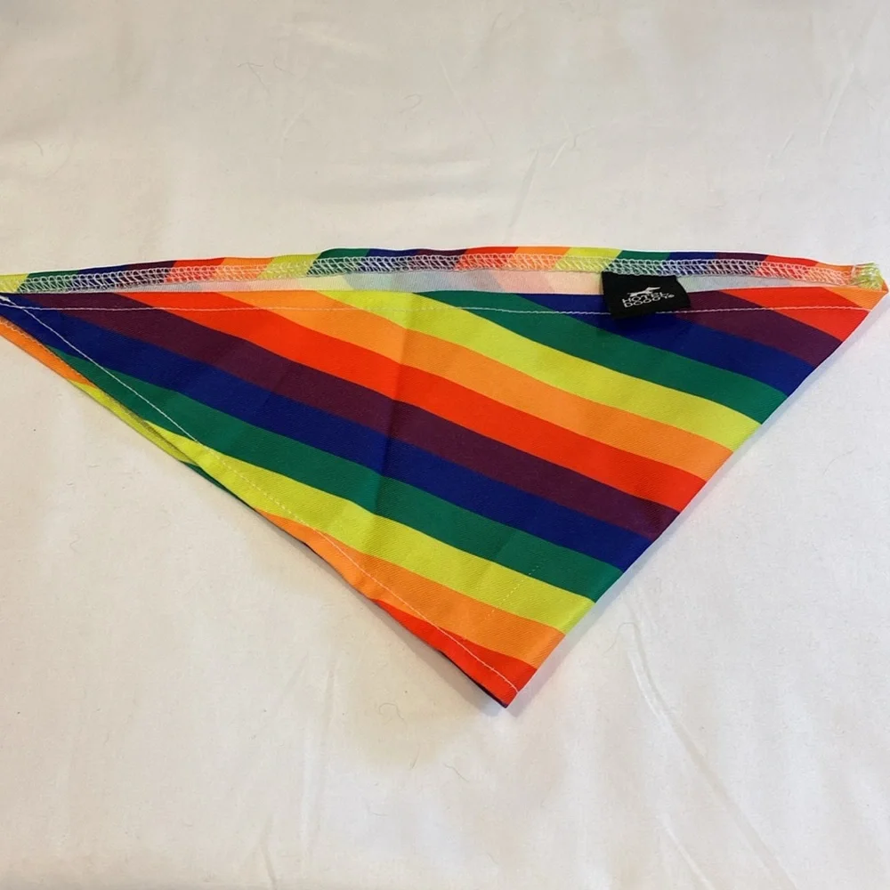🎀 5/$20 🎀 Hotel Doggy XS/S Rainbow Pride Dog Pet Bandana